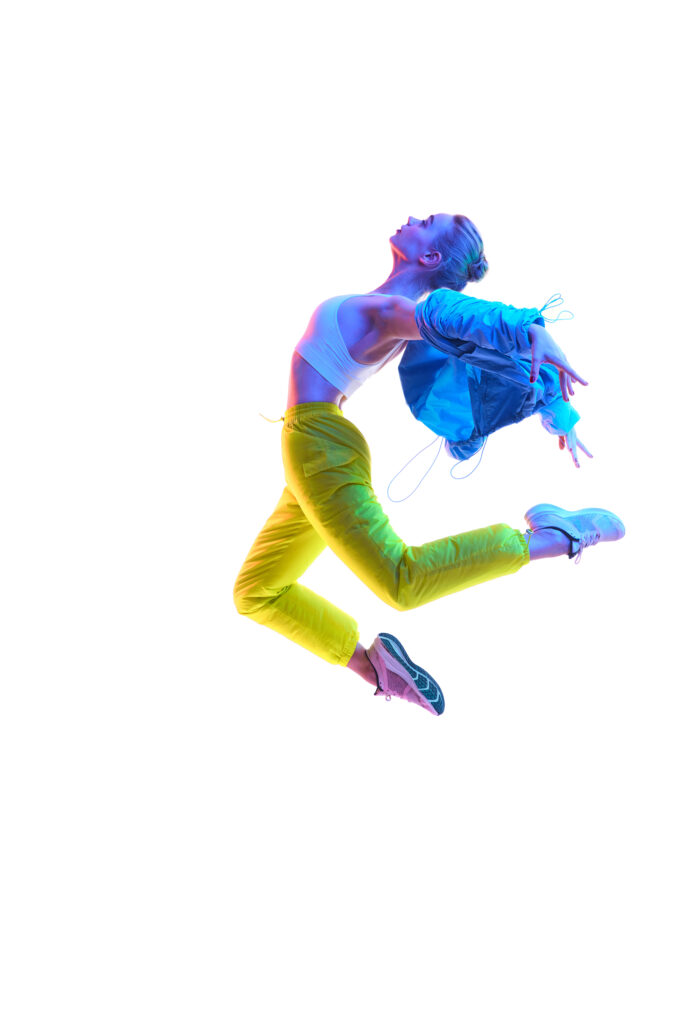 New dancer moving confidently during a beginner-friendly lesson